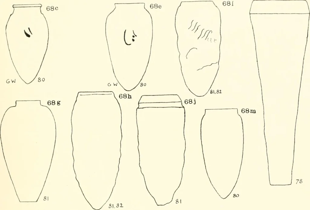 An illustration from Tarkhan I and Memphis V, 1913, leaf 154