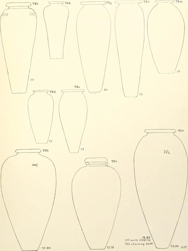 An illustration from Tarkhan I and Memphis V, 1913, leaf 156