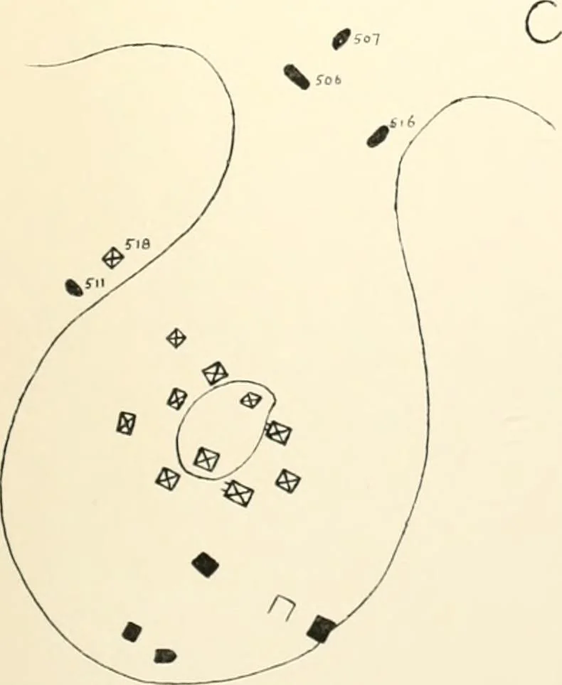 An illustration from Tarkhan I and Memphis V, 1913, leaf 190