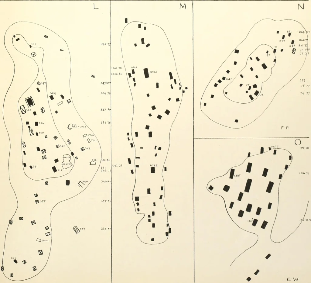 An illustration from Tarkhan I and Memphis V, 1913, leaf 198
