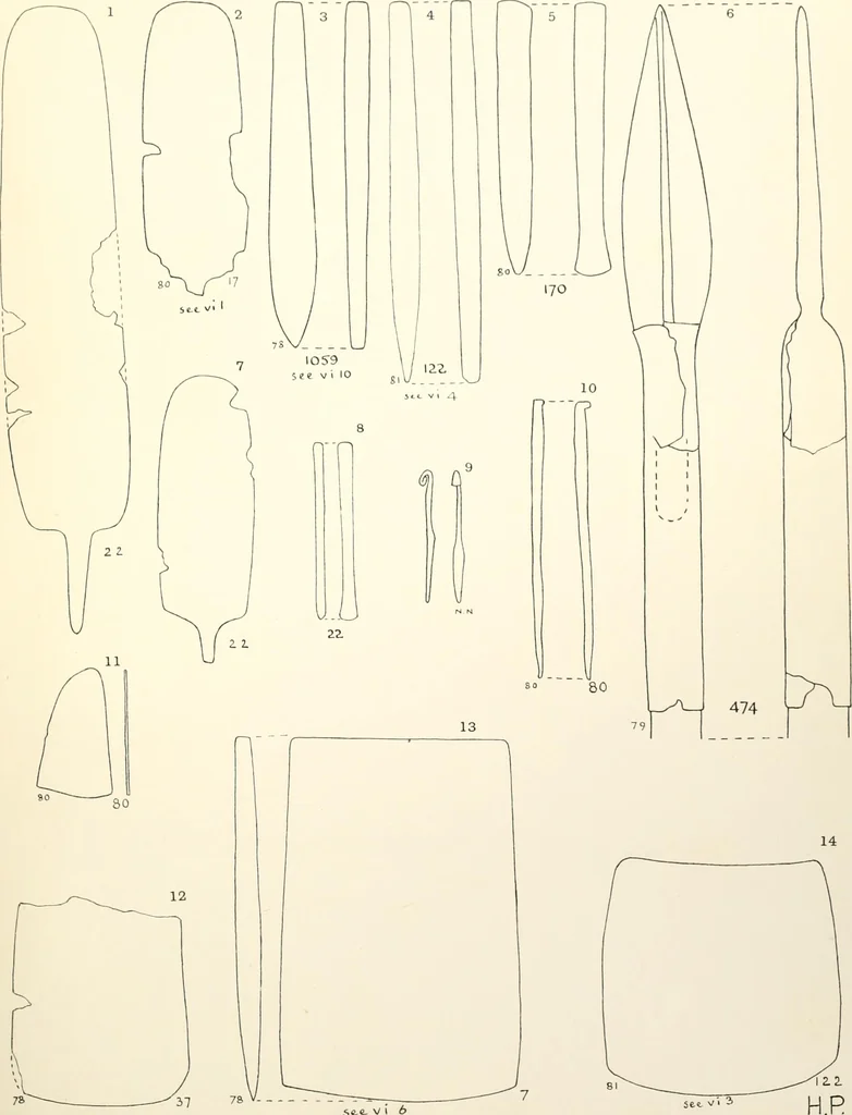 An illustration from Tarkhan I and Memphis V, 1913, leaf 58