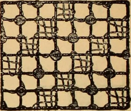 An illustration from Tatting and netting, 1895, leaf 101