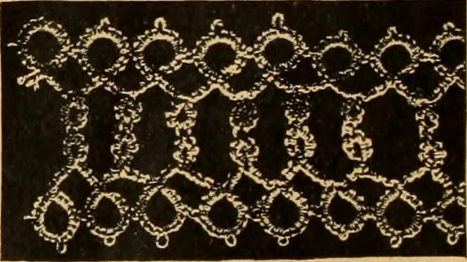 An illustration from Tatting and netting, 1895, leaf 11