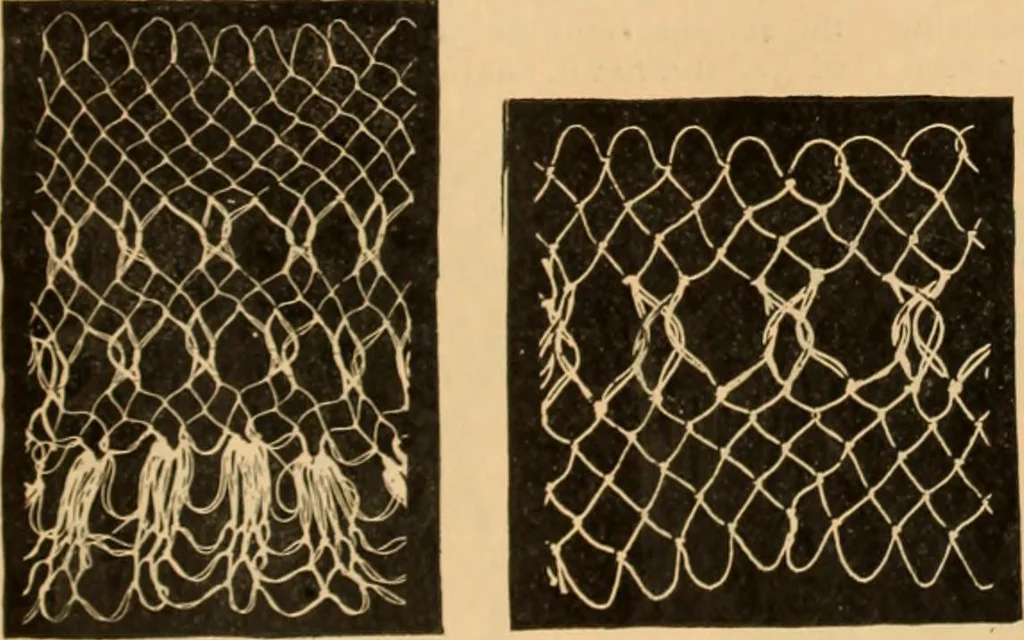 An illustration from Tatting and netting, 1895, leaf 114