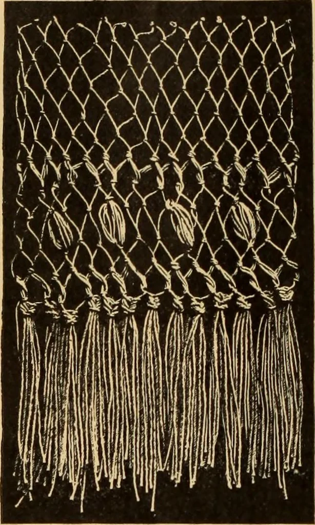 An illustration from Tatting and netting, 1895, leaf 115