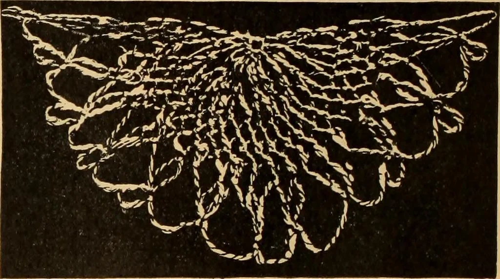 An illustration from Tatting and netting, 1895, leaf 119