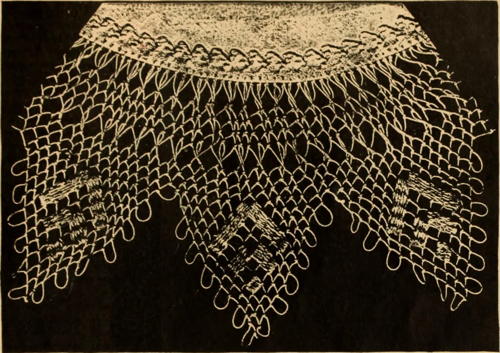 An illustration from Tatting and netting, 1895, leaf 126