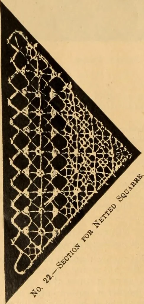 An illustration from Tatting and netting, 1895, leaf 133