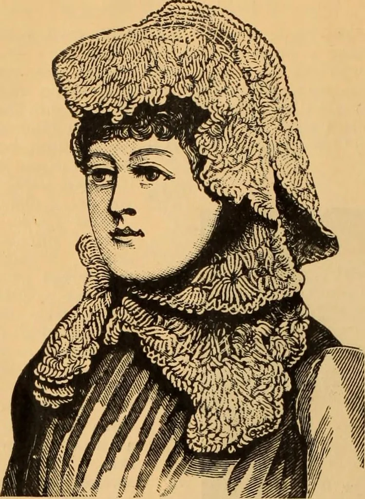 An illustration from Tatting and netting, 1895, leaf 137