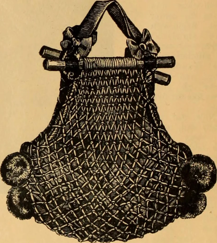 An illustration from Tatting and netting, 1895, leaf 137