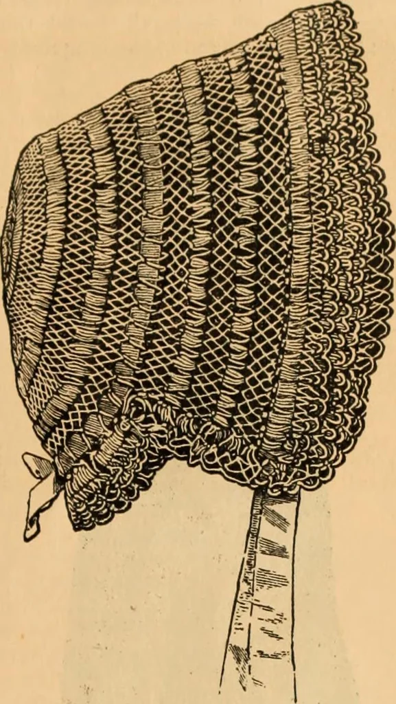 An illustration from Tatting and netting, 1895, leaf 140