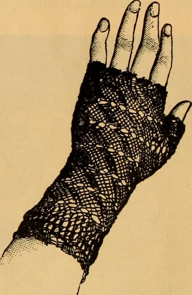 An illustration from Tatting and netting, 1895, leaf 141