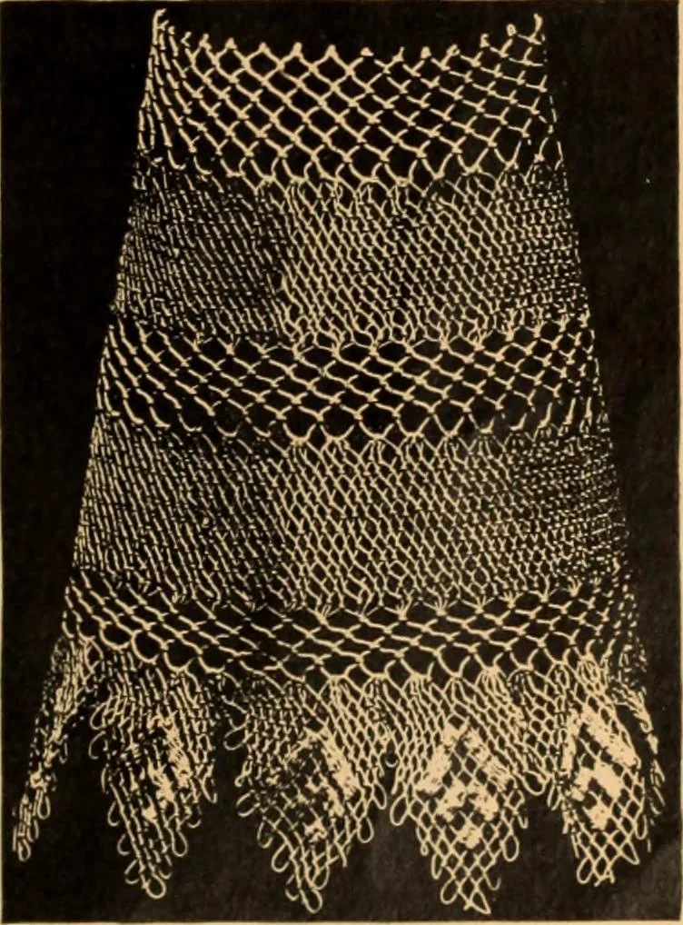An illustration from Tatting and netting, 1895, leaf 146