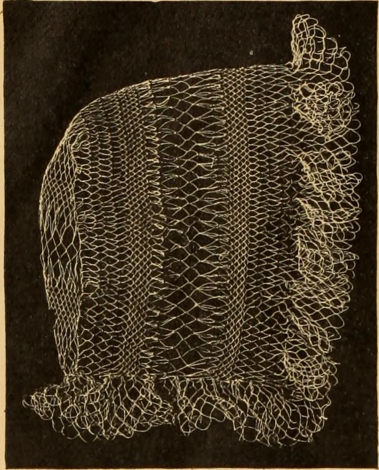 An illustration from Tatting and netting, 1895, leaf 147