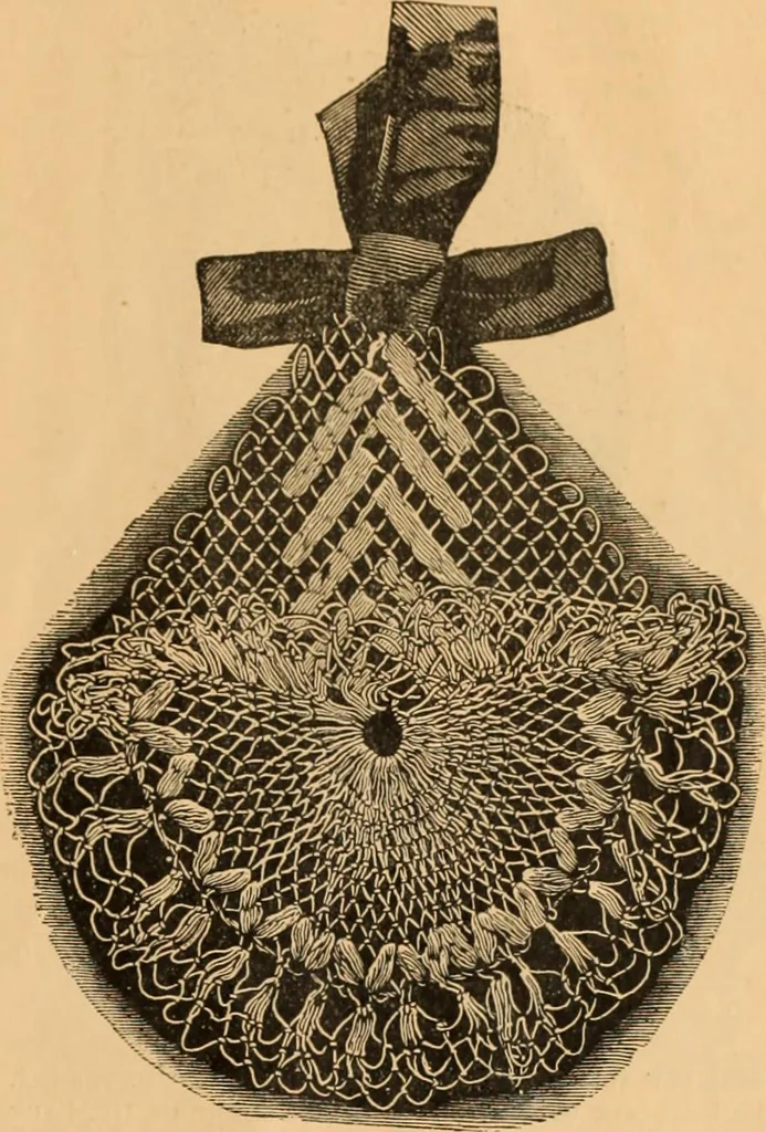 An illustration from Tatting and netting, 1895, leaf 148