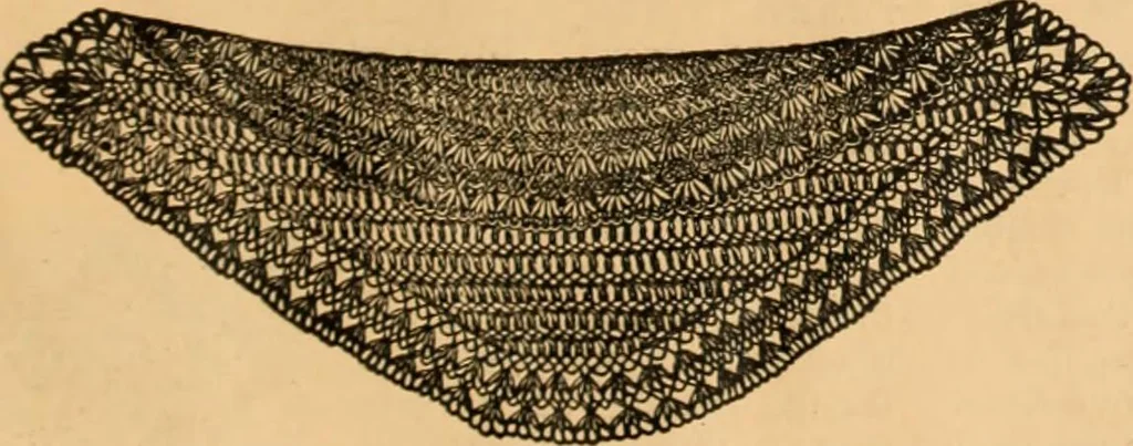 An illustration from Tatting and netting, 1895, leaf 152
