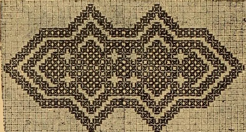 An illustration from Tatting and netting, 1895, leaf 153