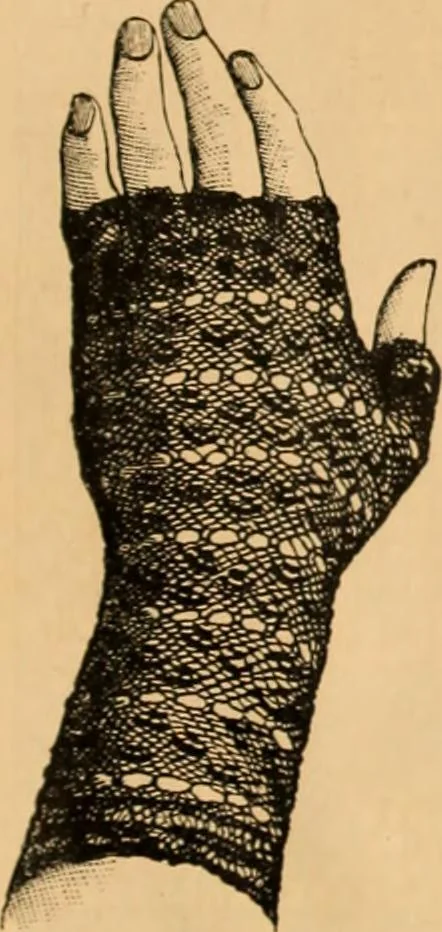 An illustration from Tatting and netting, 1895, leaf 154