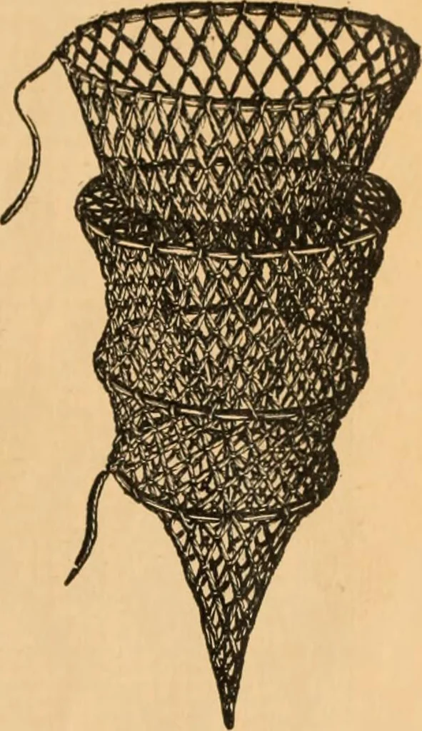 An illustration from Tatting and netting, 1895, leaf 154