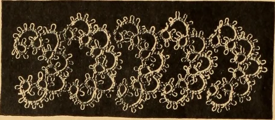An illustration from Tatting and netting, 1895, leaf 23
