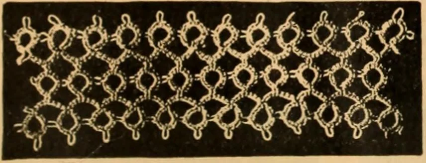 An illustration from Tatting and netting, 1895, leaf 24
