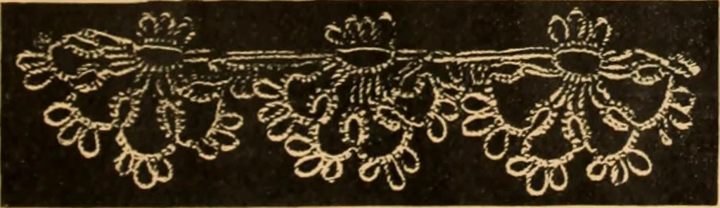 An illustration from Tatting and netting, 1895, leaf 24