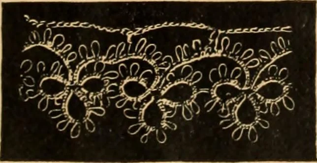 An illustration from Tatting and netting, 1895, leaf 26