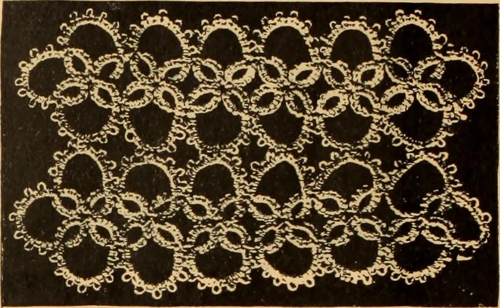 An illustration from Tatting and netting, 1895, leaf 27