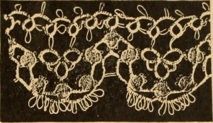 An illustration from Tatting and netting, 1895, leaf 28