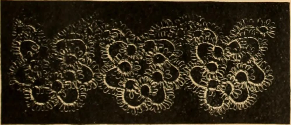 An illustration from Tatting and netting, 1895, leaf 30