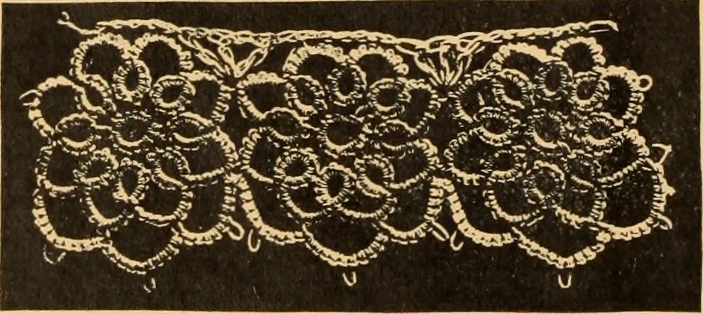 An illustration from Tatting and netting, 1895, leaf 31