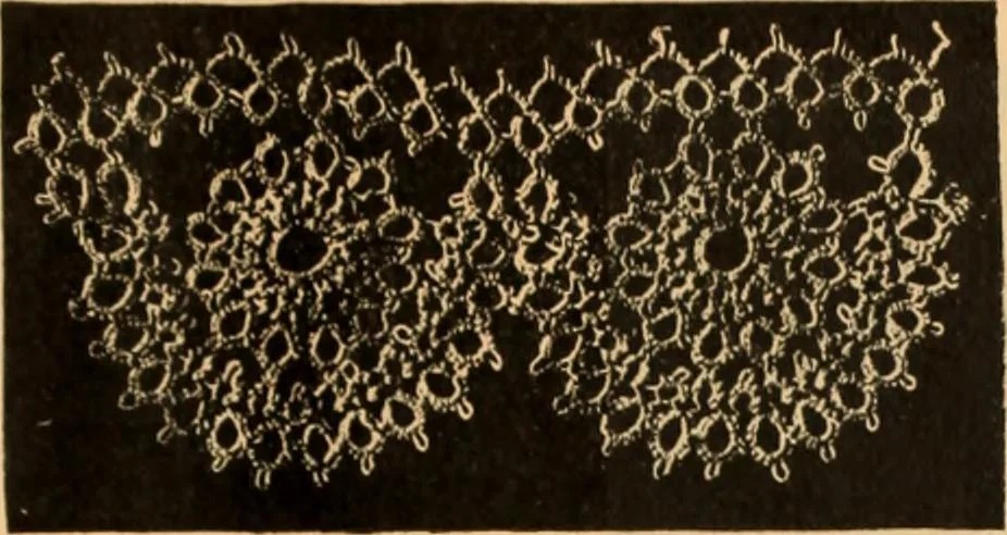 An illustration from Tatting and netting, 1895, leaf 32