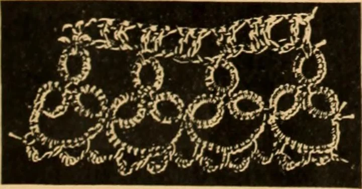 An illustration from Tatting and netting, 1895, leaf 32