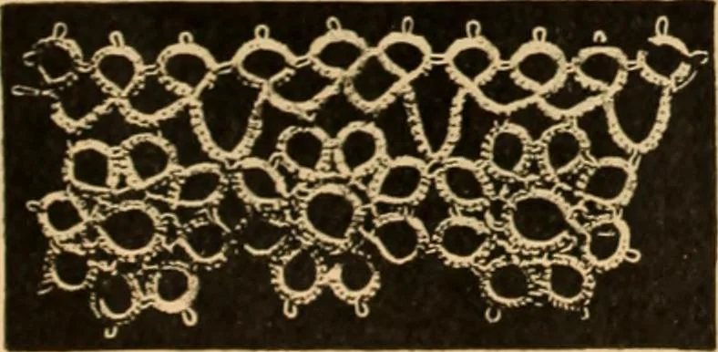 An illustration from Tatting and netting, 1895, leaf 36
