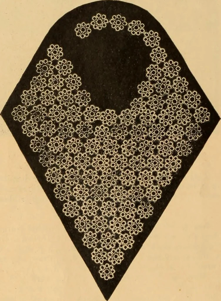 An illustration from Tatting and netting, 1895, leaf 39