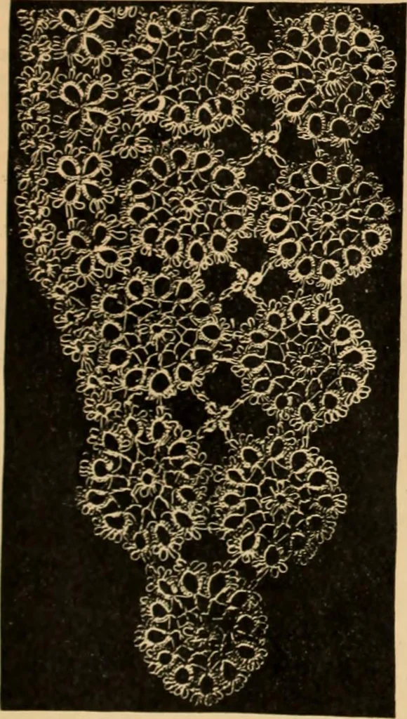 An illustration from Tatting and netting, 1895, leaf 44