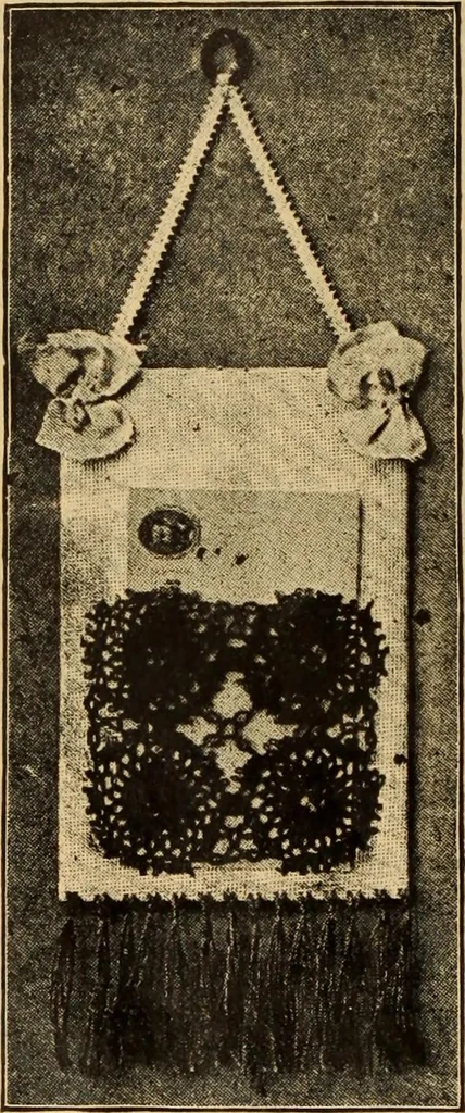 An illustration from Tatting and netting, 1895, leaf 45