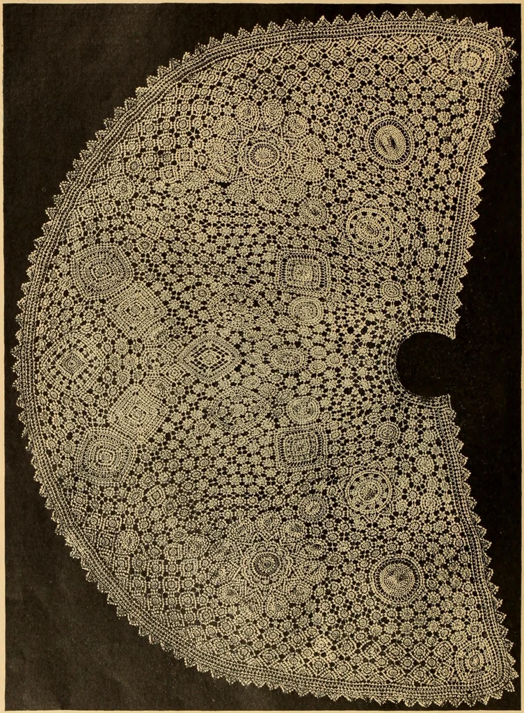 An illustration from Tatting and netting, 1895, leaf 51