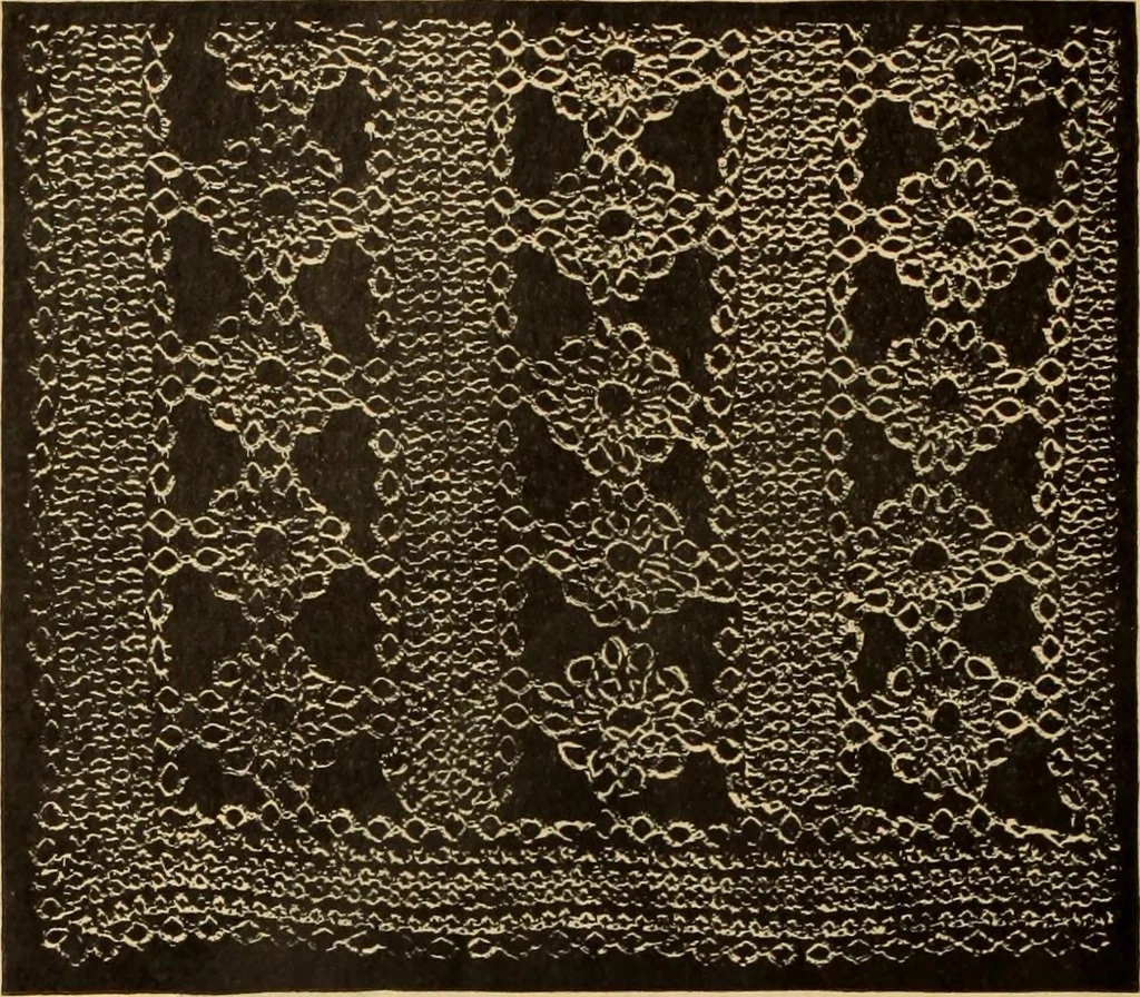 An illustration from Tatting and netting, 1895, leaf 63