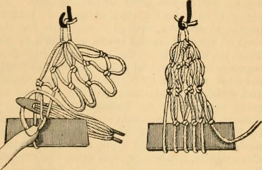 An illustration from Tatting and netting, 1895, leaf 82