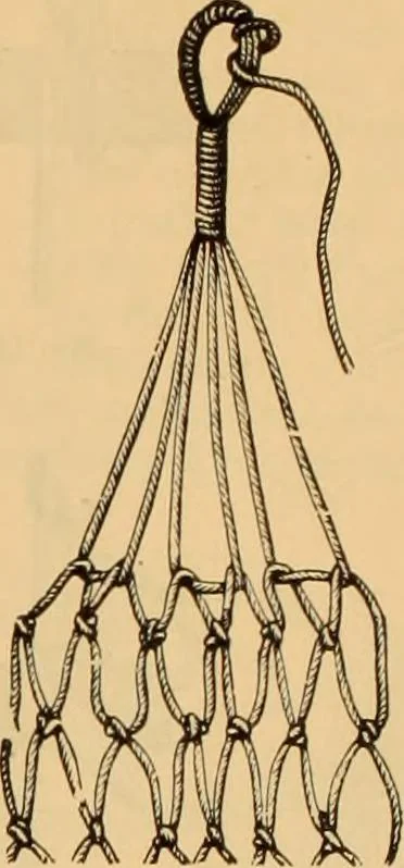 An illustration from Tatting and netting, 1895, leaf 83