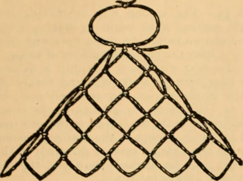 An illustration from Tatting and netting, 1895, leaf 84