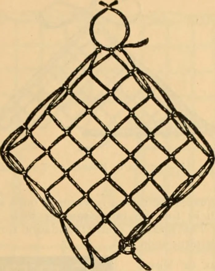 An illustration from Tatting and netting, 1895, leaf 84
