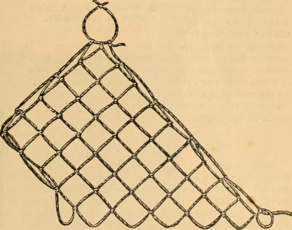 An illustration from Tatting and netting, 1895, leaf 84