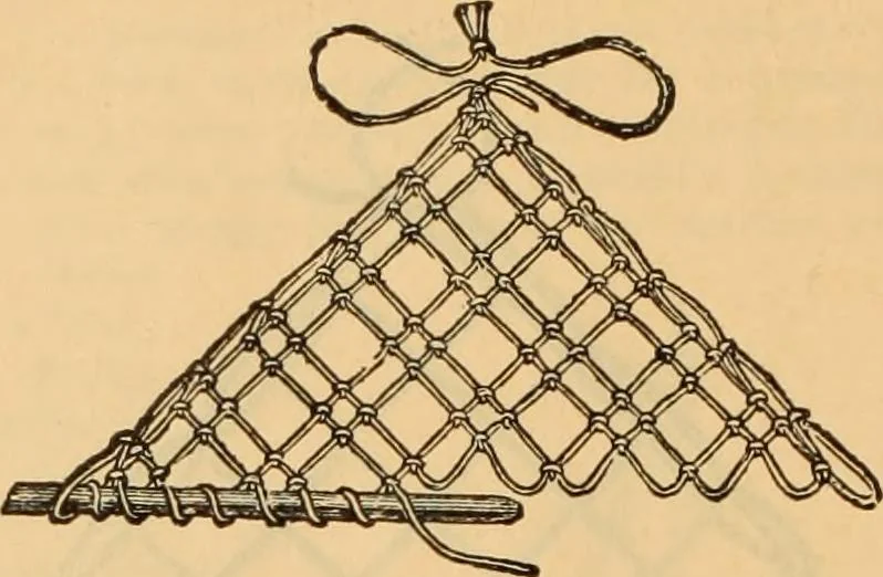 An illustration from Tatting and netting, 1895, leaf 85