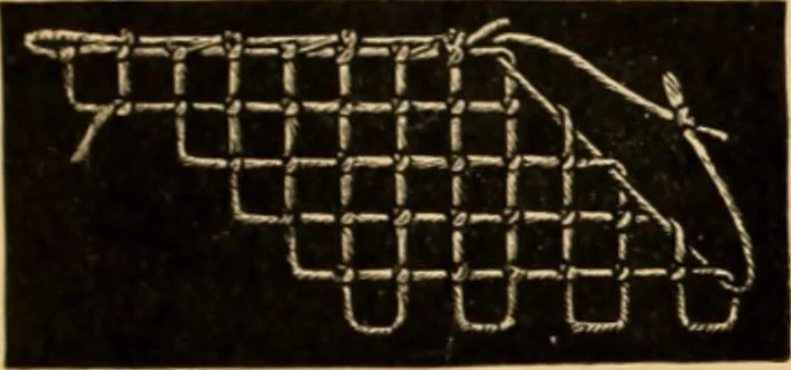 An illustration from Tatting and netting, 1895, leaf 86