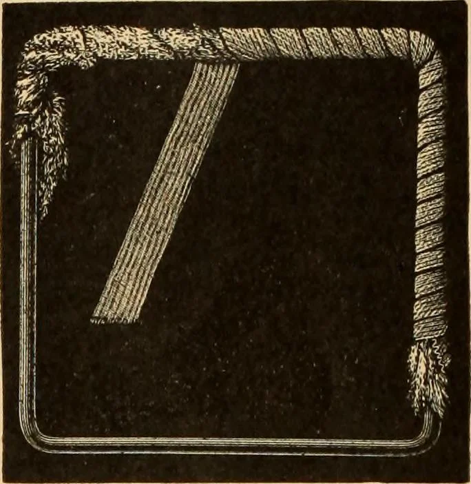 An illustration from Tatting and netting, 1895, leaf 87