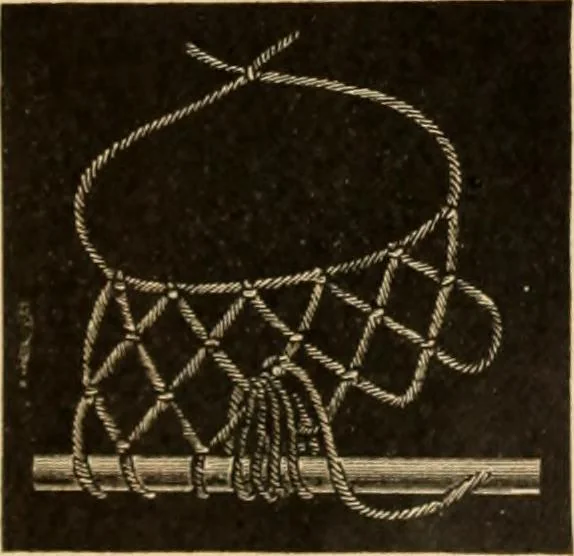 An illustration from Tatting and netting, 1895, leaf 88