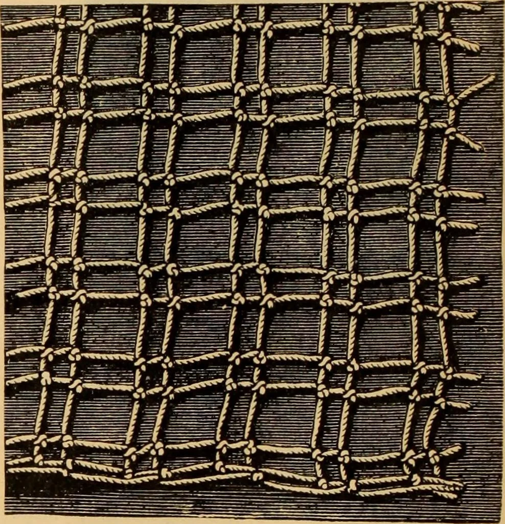 An illustration from Tatting and netting, 1895, leaf 89