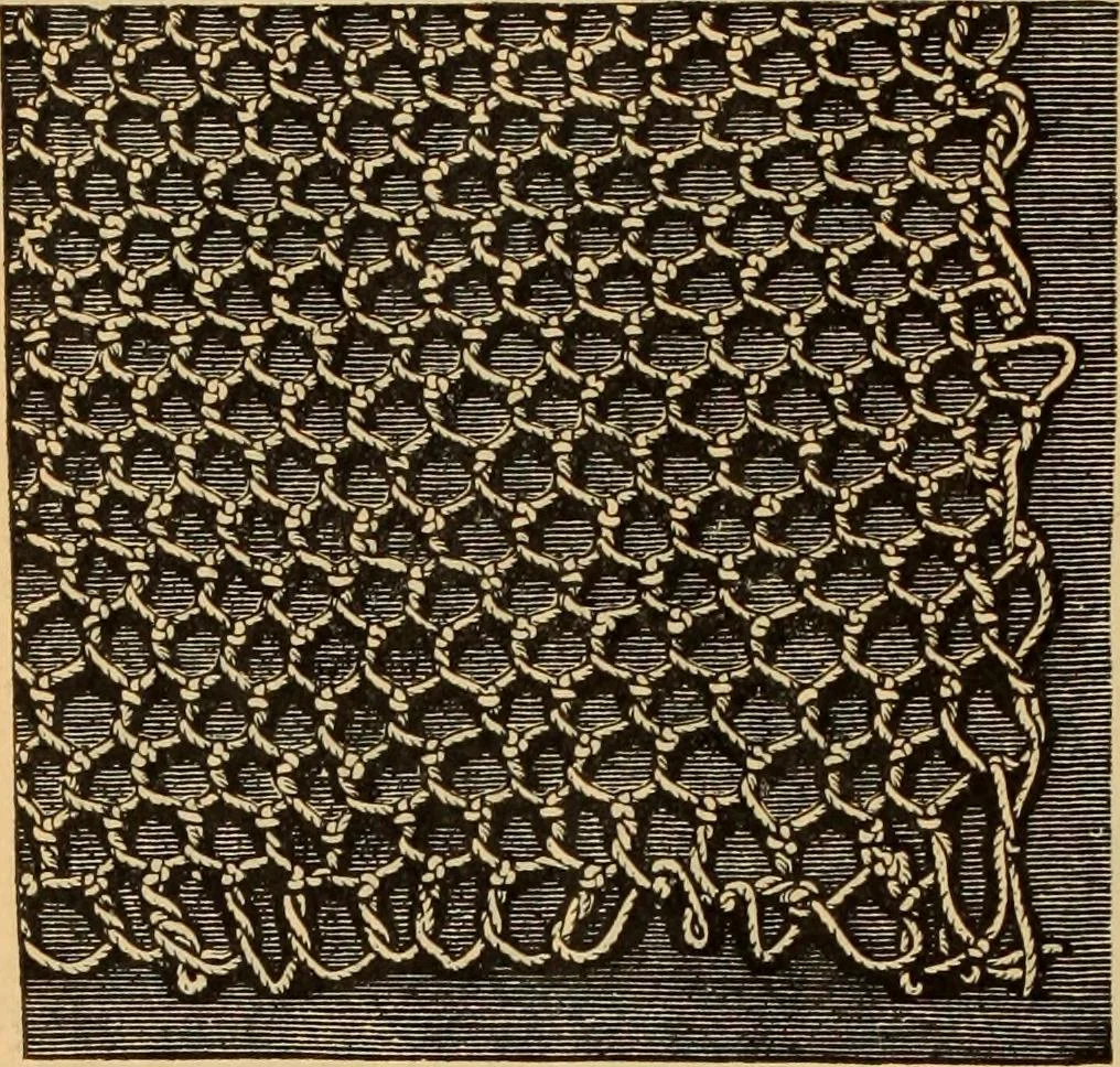 An illustration from Tatting and netting, 1895, leaf 93